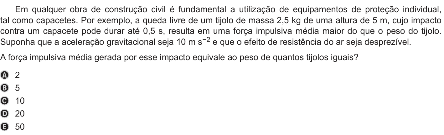 Questão 111 no caderno Azul do ENEM 2019