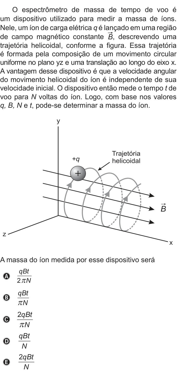 Questão 113 no caderno Azul do ENEM 2019