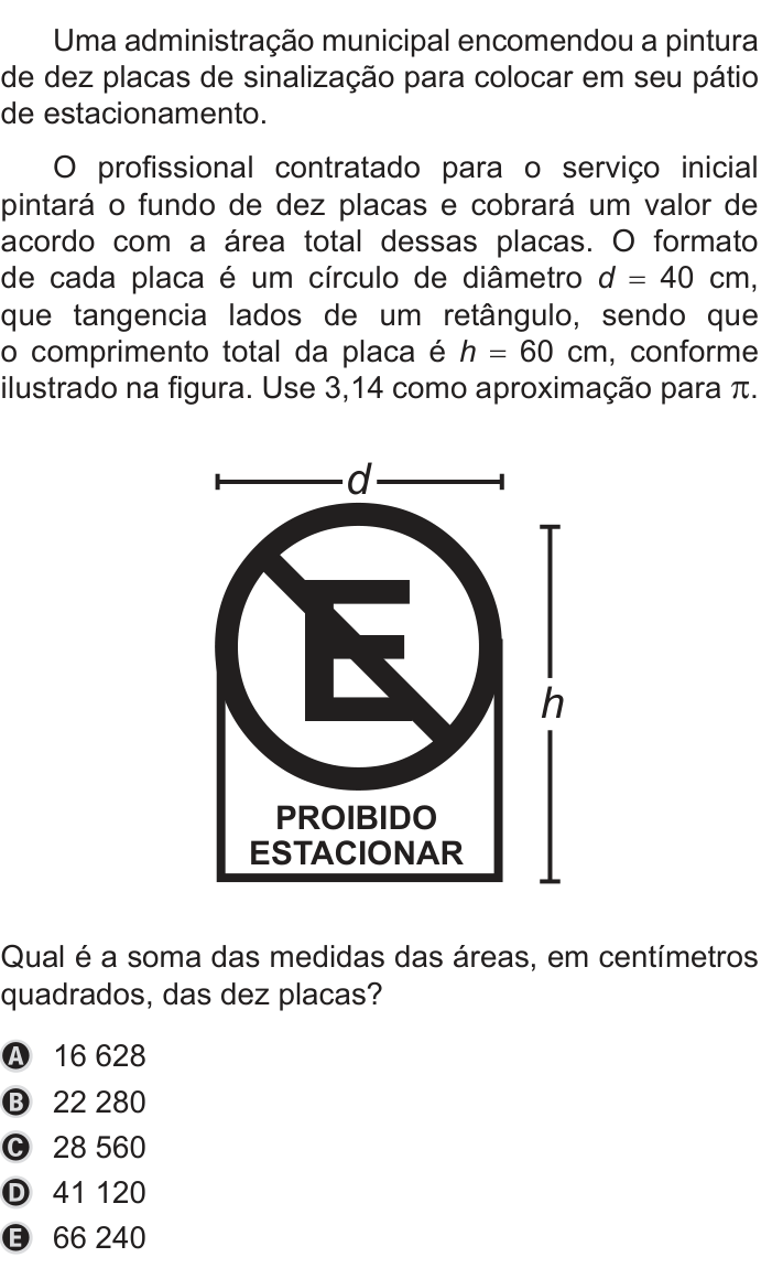 Questão 147 no caderno Azul do ENEM 2019