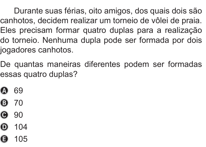 Questão 156 no caderno Azul do ENEM 2019