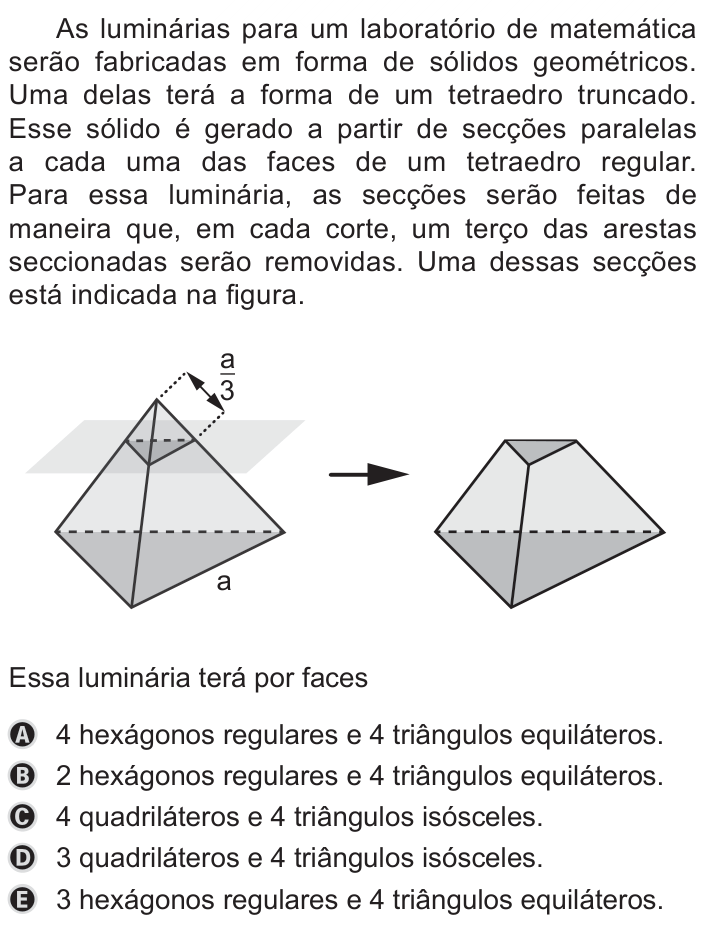 Questão 157 no caderno Azul do ENEM 2019