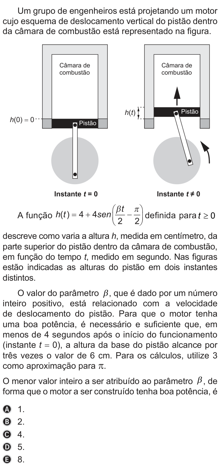 Questão 177 no caderno Azul do ENEM 2019