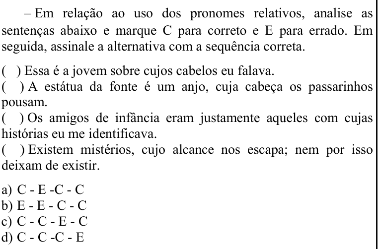 Questão 11 no caderno CFS 2 da EEAR 2021