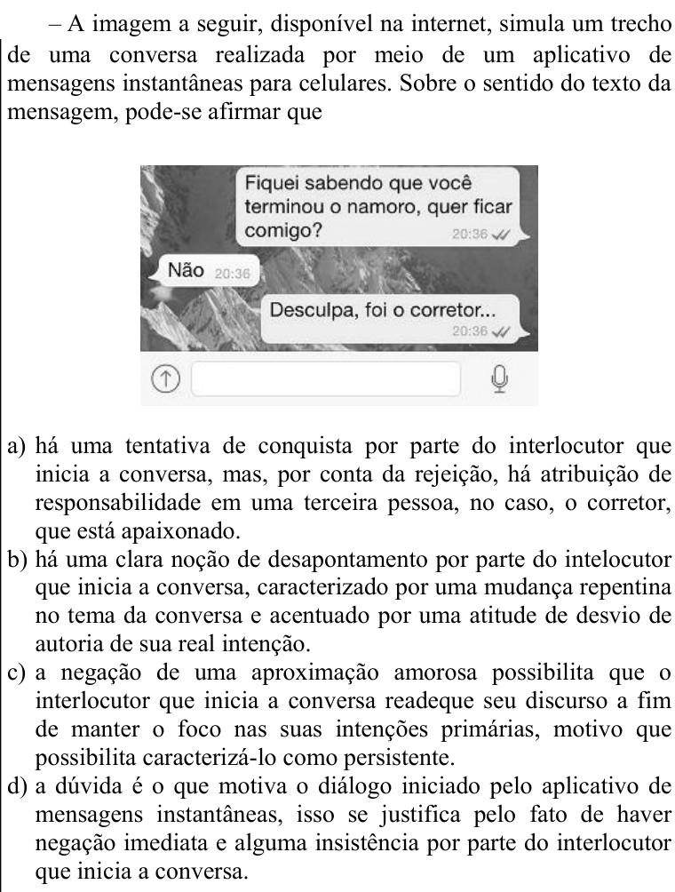 Questão 12 no caderno CFS 2 da EEAR 2021