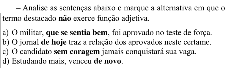 Questão 13 no caderno CFS 2 da EEAR 2021