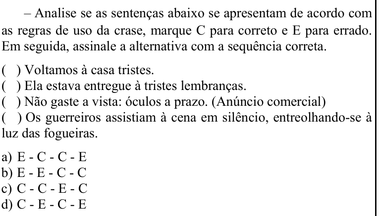 Questão 15 no caderno CFS 2 da EEAR 2021