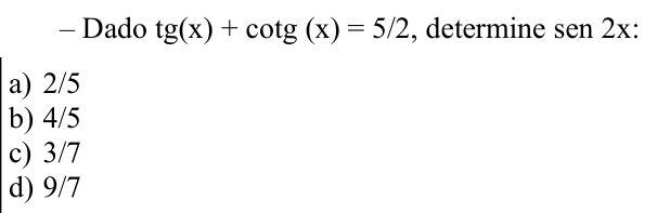 Questão 64 no caderno CFS 2 da EEAR 2021