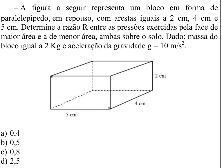 Questão 75 no caderno CFS 2 da EEAR 2021