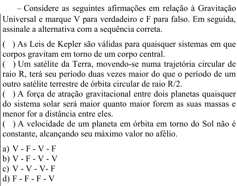 Questão 87 no caderno CFS 2 da EEAR 2021