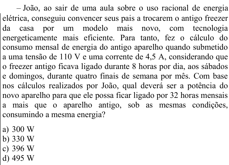 Questão 92 no caderno CFS 2 da EEAR 2021