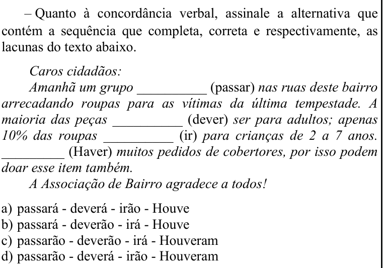 Questão 7 no caderno CFS 1 da EEAR 2022