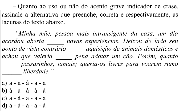 Questão 10 no caderno CFS 1 da EEAR 2022