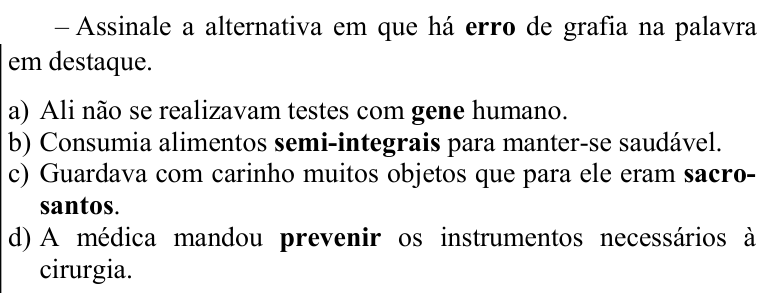 Questão 11 no caderno CFS 1 da EEAR 2022