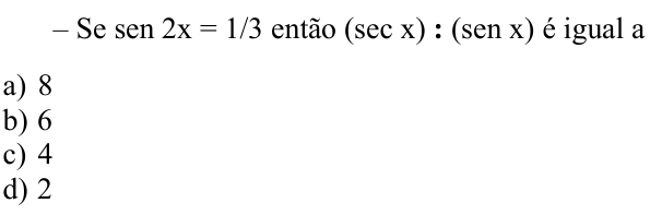 Questão 50 no caderno CFS 1 da EEAR 2022