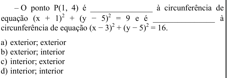 Questão 58 no caderno CFS 1 da EEAR 2022