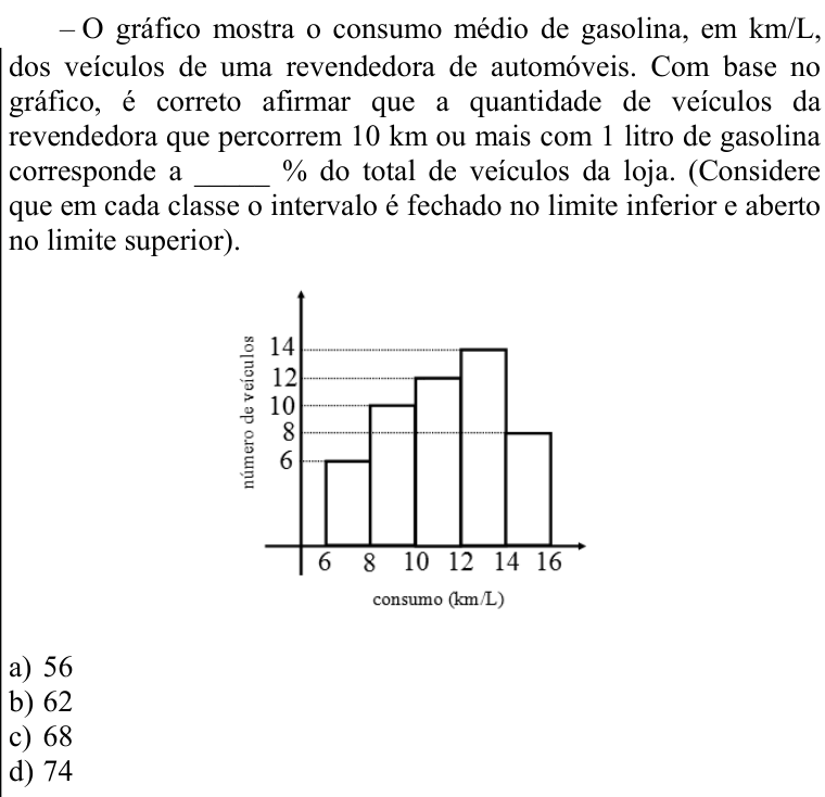 Questão 62 no caderno CFS 1 da EEAR 2022