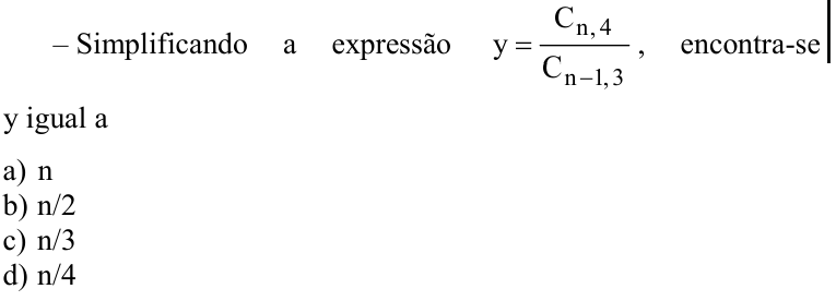 Questão 65 no caderno CFS 1 da EEAR 2022