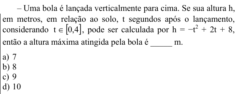 Questão 69 no caderno CFS 1 da EEAR 2022