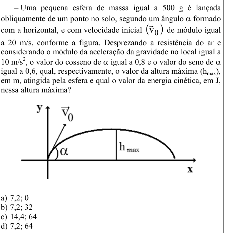 Questão 75 no caderno CFS 1 da EEAR 2022
