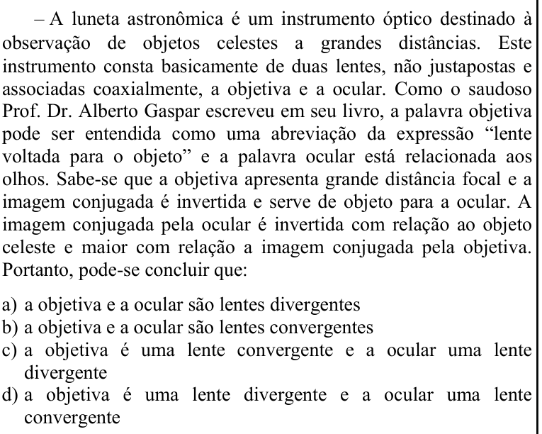 Questão 84 no caderno CFS 1 da EEAR 2022