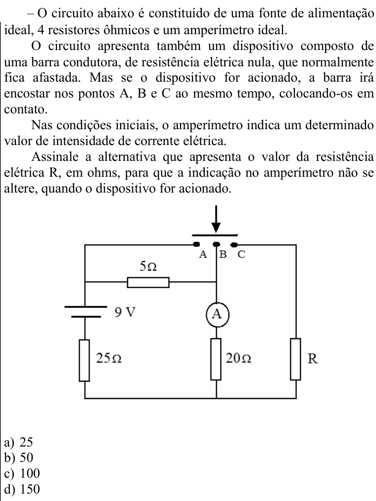 Questão 94 no caderno CFS 1 da EEAR 2022