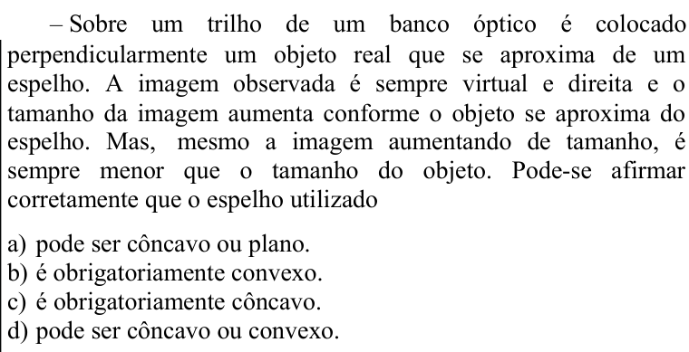 Questão 95 no caderno CFS 1 da EEAR 2022