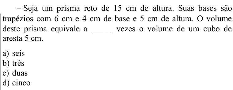 Questão 69 no caderno CFS 2 da EEAR 2022