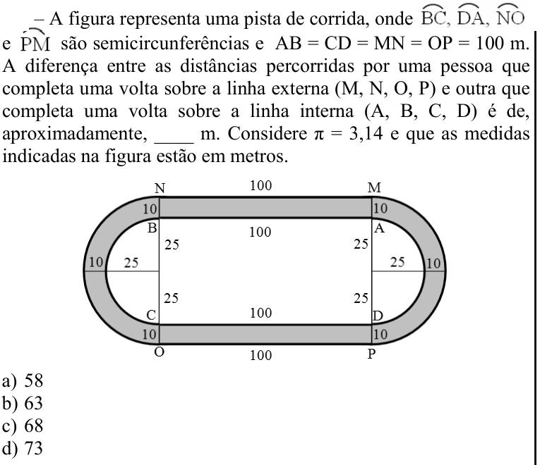 Questão 71 no caderno CFS 2 da EEAR 2022