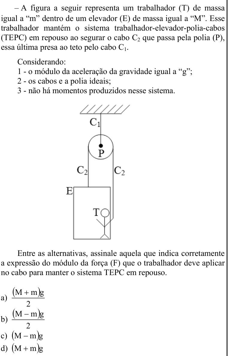 Questão 80 no caderno CFS 2 da EEAR 2022