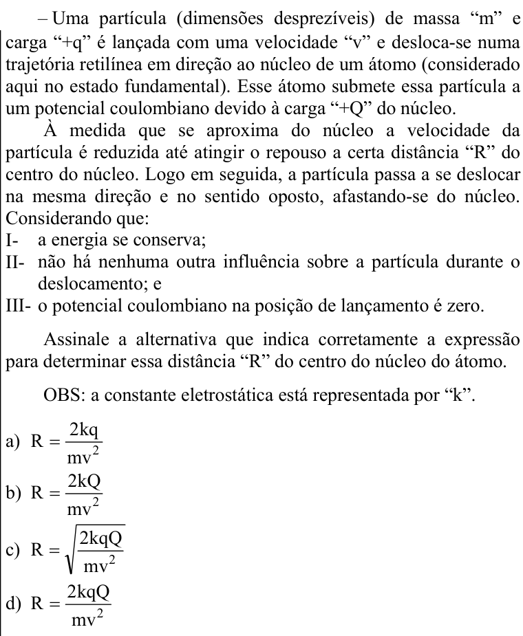 Questão 82 no caderno CFS 2 da EEAR 2022