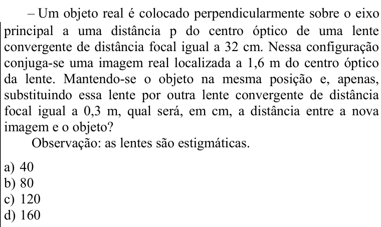 Questão 87 no caderno CFS 2 da EEAR 2022