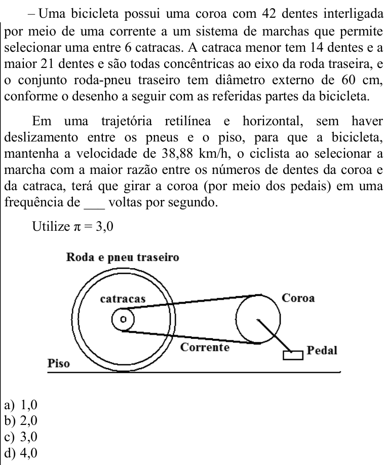 Questão 92 no caderno CFS 2 da EEAR 2022