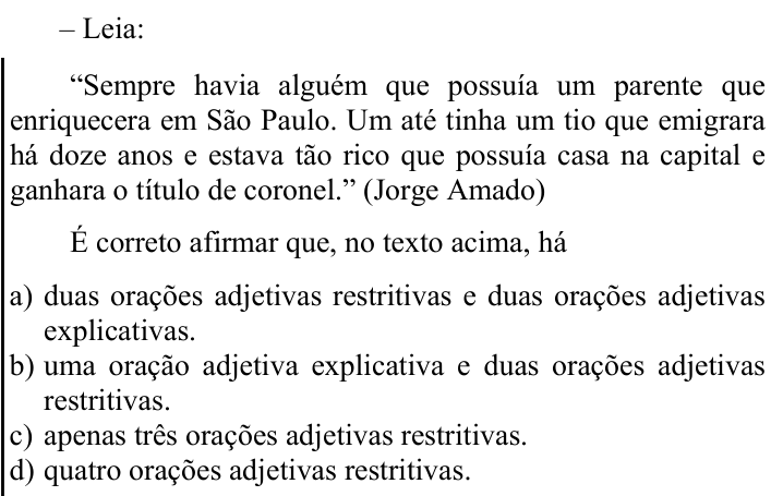 Questão 23 no caderno CFS 1 da EEAR 2023