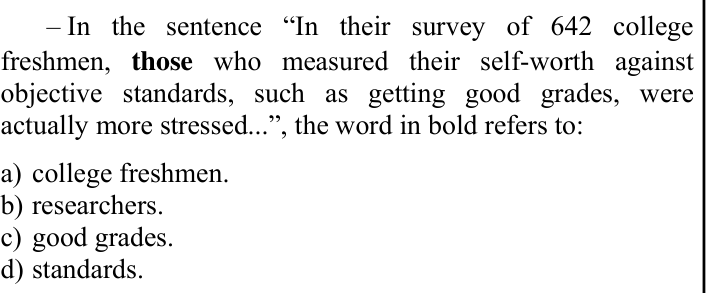 Questão 27 no caderno CFS 1 da EEAR 2023