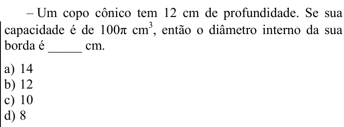 Questão 57 no caderno CFS 1 da EEAR 2023