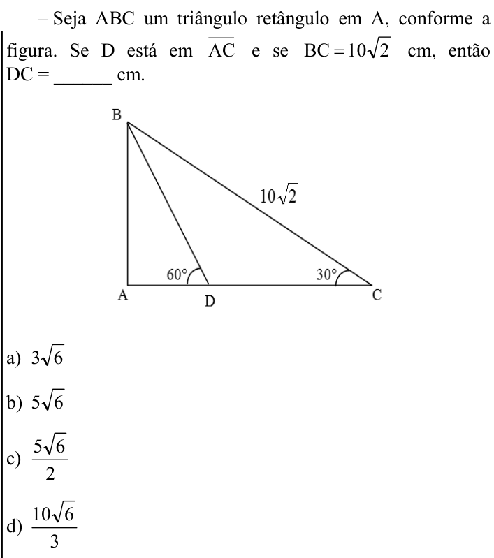 Questão 65 no caderno CFS 1 da EEAR 2023