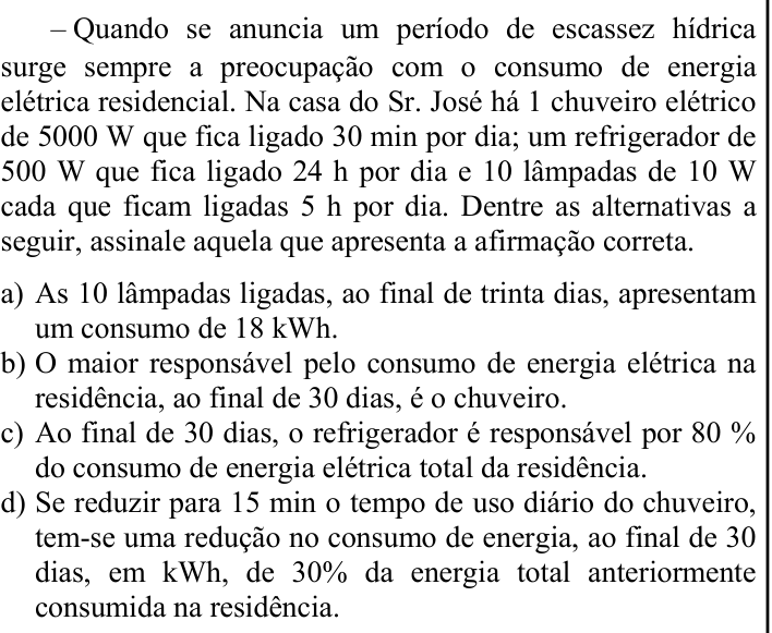 Questão 77 no caderno CFS 1 da EEAR 2023