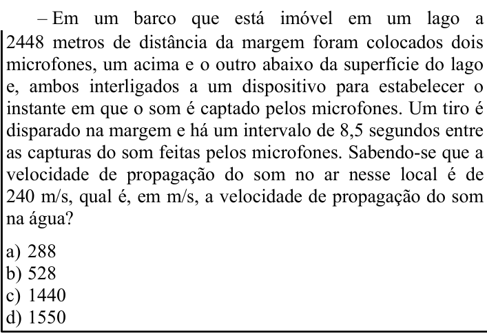 Questão 86 no caderno CFS 1 da EEAR 2023