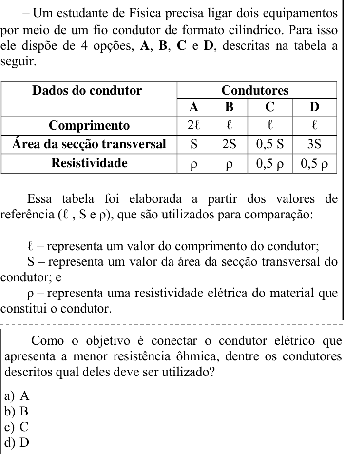 Questão 89 no caderno CFS 1 da EEAR 2023