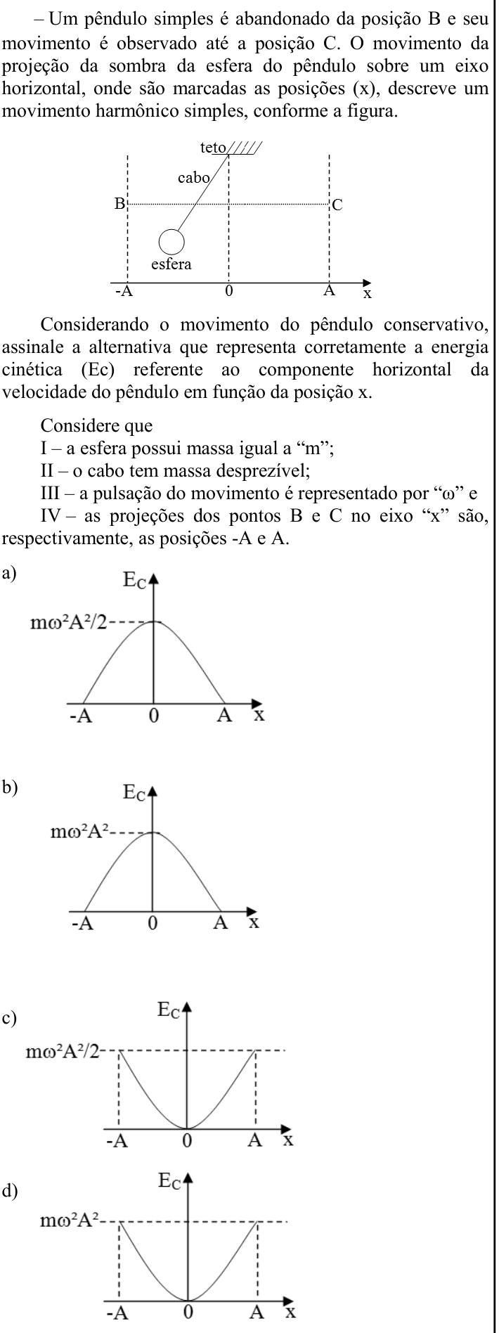 Questão 91 no caderno CFS 1 da EEAR 2023