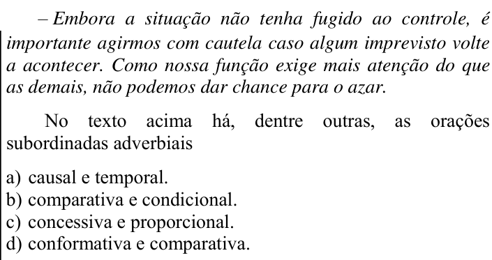 Questão 12 no caderno CFS 2 da EEAR 2023