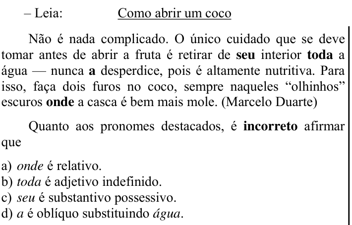 Questão 15 no caderno CFS 2 da EEAR 2023