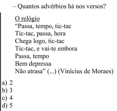 Questão 17 no caderno CFS 2 da EEAR 2023