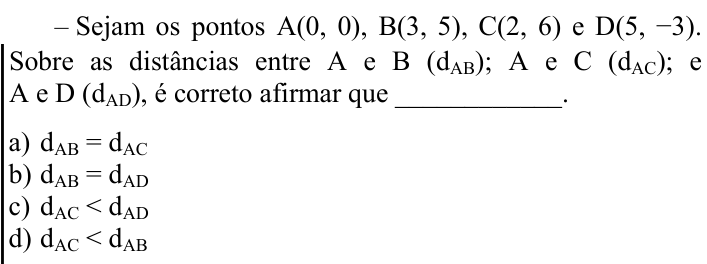 Questão 62 no caderno CFS 2 da EEAR 2023