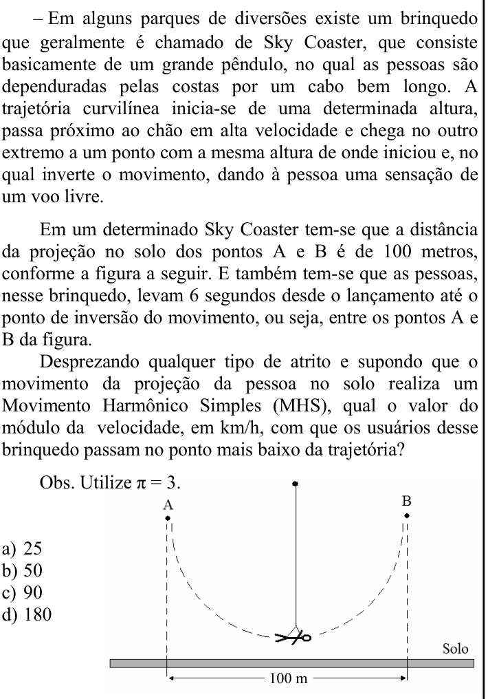 Questão 86 no caderno CFS 2 da EEAR 2023