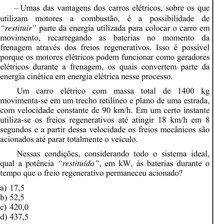 Questão 90 no caderno CFS 2 da EEAR 2023