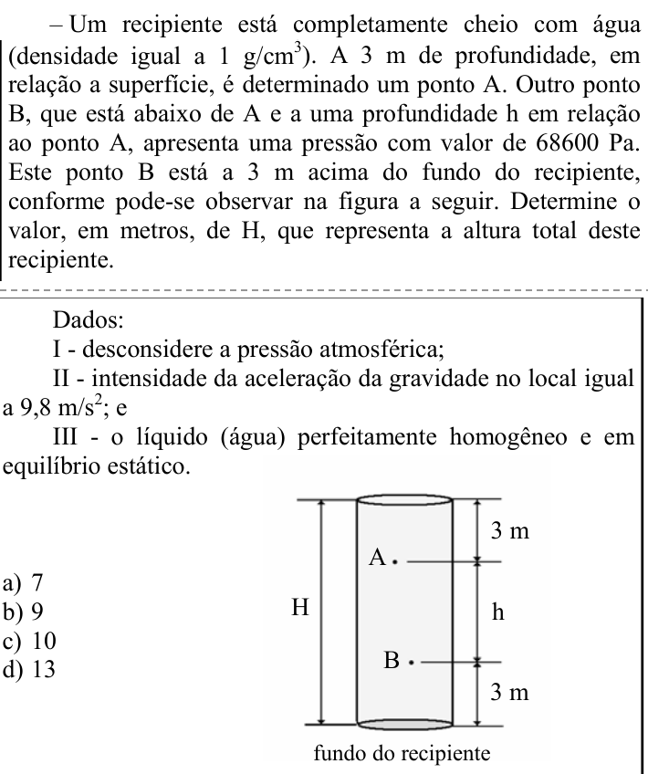 Questão 94 no caderno CFS 2 da EEAR 2023