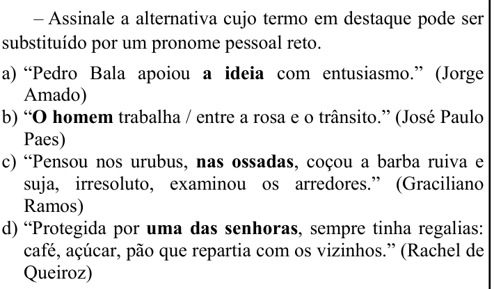 Questão 13 no caderno CFS 1 da EEAR 2024