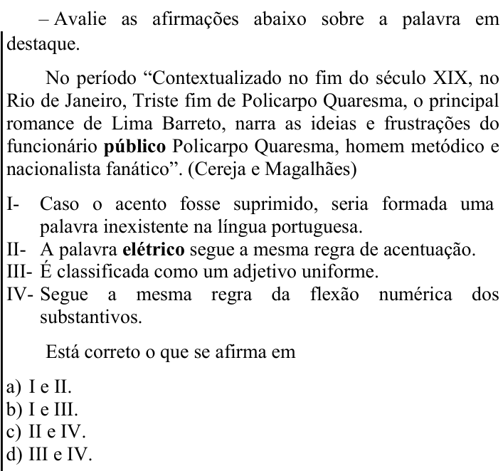 Questão 16 no caderno CFS 1 da EEAR 2024