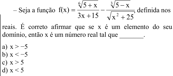 Questão 51 no caderno CFS 1 da EEAR 2024